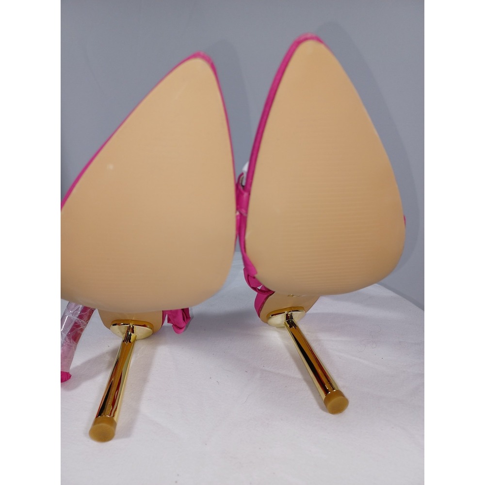Ego Once Upon Wrap Around Heel Shoes Womens Size 7 Pink Gold Sandals Dressy - Picture 8 of 12